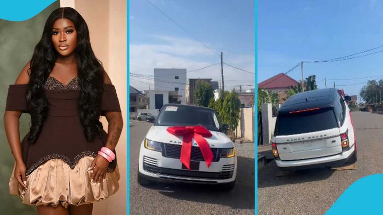 Fella Makafui makes latest luxury acquisition as she adds a GH¢1 million-plus Range Rover to her car collection; video emerges