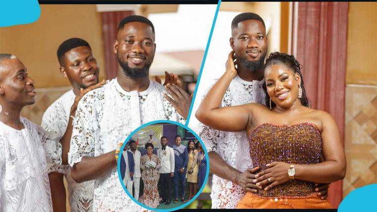 Ahenfie FM's Kofi Tuwohofo marries a gorgeous lady with curves in a simple wedding