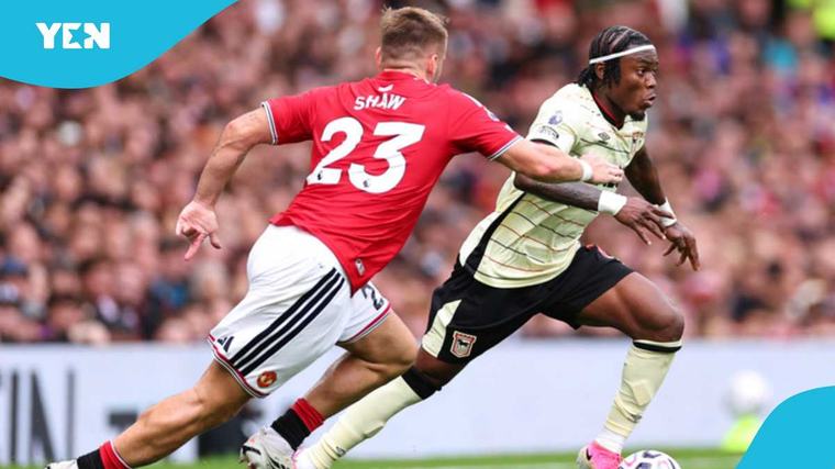 Fatawu Issahaku torments Luke Shaw with brilliant skill and assists against Man United: Video