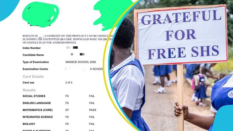 “My son got F9 in 6 subjects”: Ghanaian man begs prophets to change his child's WASSCE results