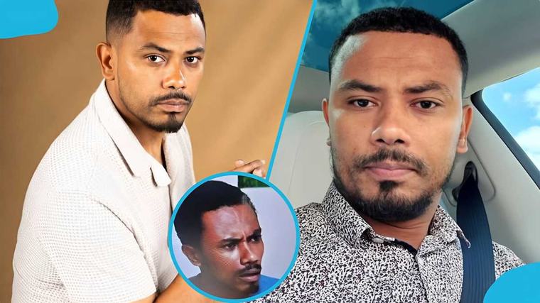Kumawood ctor Kwame Gee’s incredible transformation gets Ghanaians talking: "Give up and see"