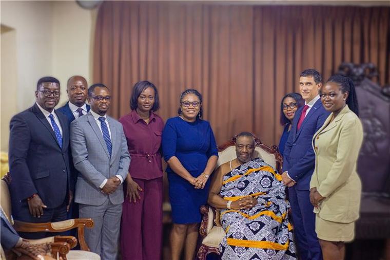 Advans Ghana pays courtesy call on Ga Mantse
